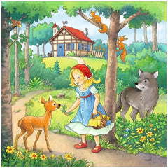 Ravensburger - Fairy Tales - Rapunzel Little Red Riding Hood & The Frog Prince - 3x49 Pieces - Puzzles