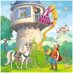 Ravensburger - Fairy Tales - Rapunzel Little Red Riding Hood & The Frog Prince - 3x49 Pieces - Puzzles