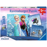 Ravensburger - Frozen - Adventure In Winter Land - 3x49 Pieces - Puzzles