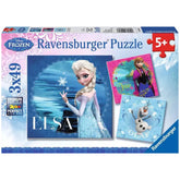 Ravensburger - Frozen - Elsa Anna And Olaf - 3x49 Pieces - Puzzles