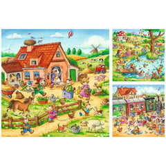 Ravensburger - Holidays In The Country - 3x49 Pieces - Puzzles