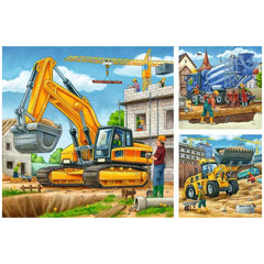 Ravensburger - Large Construction Vehicles - 3x49 Pieces - Puzzles