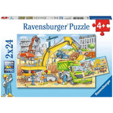 Ravensburger - Lots To Do On The Construction Site - 2x24 Pieces - Puzzles