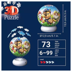Ravensburger - Puzzles - PAW Patrol 3D Puzzle-Ball Night Light - 6-99 Years - Educational Play