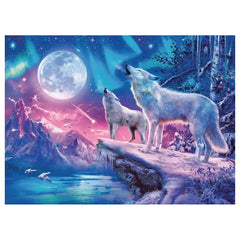 Ravensburger - Puzzles - Star Line Wolf in Northern Lights 500pcs - 12 Years - Glow-in-the-Dark