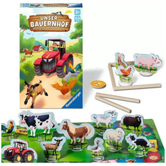Ravensburger - Unser Bauernhof - Board Game - Multi-Language Instructions