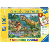 Ravensburger - World Of Dinosaurs - 100 Pieces - Puzzles And Colouring Booklet
