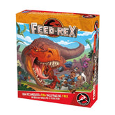 Red Glove - Feed Rex Board Game for Kids & Adults Ages 8+ - Hilarious Dinosaur Survival Party Game for 3-13 Players with T-Rex Figures, 110 Action Cards and Custom Die - RG2079 - Italian Edition