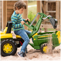Rolly Toys - Accessoire d'excavatrice fonctionnelle Rollybackhoe John Deere avec arrêt - Jouets à chevaucher