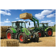 Schmidt Spiele - Fendt 724 Vario, Fendt 716 Vario with front loader Cargo 4x85 100 Pcs - Puzzles