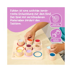 Simba - Educational Toys - Eichhorn Montessori Sensory Touch Board - Wood - 3 Yrs - Tactile Learning