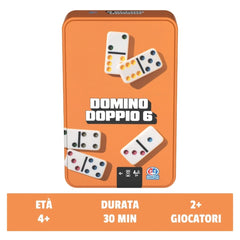 Spin Master - Double - Six Domino Sturdy Tin Travel Set - Brettspiele - 4 - 58146107
