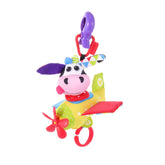 Tap 'N' Play Musical Plane Stroller Toy for Ages 0 Months+ - Premium Motion-Activated Electronic Hanging Toy with Alligator Clip, Music & Soft Propeller