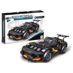 Teorema - Construction Set Toys - Vajra Sir Black Supercar - STEM Learning - 5 Yrs
