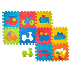 Teorema - Play Mats & Gyms - Vehicle Puzzle Play Mat - Non-Toxic - 0M+