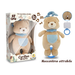 Teorema - Stuffed Animals - GoGo Musical Teddy Bear - Washable Plush - 0 Months - Soothing Sleep Aid