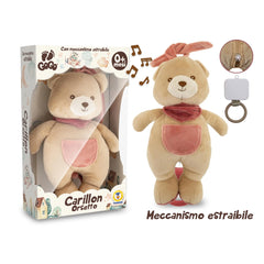 Teorema - Stuffed Animals - GoGo Musical Teddy Bear - Washable Plush - 0 Months - Soothing Sleep Aid
