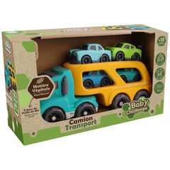 Toys Garden - Baby Challenge Sustainable Car Transporter Set - Play Vehicles