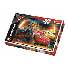 Trefl - 100 Piece Puzzle - Cars 3 Extreme Race - Puzzles Age +5 - TRF16358