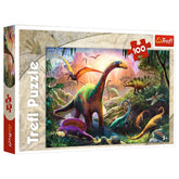 Trefl - 100-Piece Puzzle - Dinosaur Land - Puzzles Age +5 - TRF16277