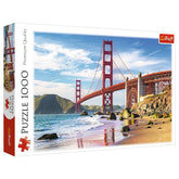 Trefl - 1000 Piece Jigsaw Puzzle - Golden Gate Bridge, San Francisco, USA - Puzzles Age +14 - TRF10722