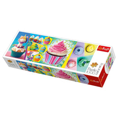 Trefl - Puzzle Panorama 1000 Pièces - Cupcakes Colorés - 14+ - TRF29045