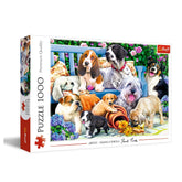 Trefl - 1000 Piece Puzzle - Dogs in the garden - Puzzles Age +14 - TRF10556