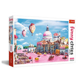 Trefl - 1000 Piece Puzzle - Funny Cities Sweets in Venice - Puzzles Age +14 - TRF10598