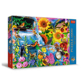 Trefl - 1000 Piece Puzzle - Premium Plus - Tea Time Country Life Songbirds - Puzzles Age +14 - TRF10848