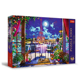 Trefl - 1000 Piece Puzzle - Premium Plus - Tea Time Parisian Moonlight - Puzzles Age +14 - TRF10843