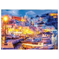 Trefl - 1000-Piece Puzzle - Procida Island by Night, Italy - Puzzles Age +14 - TRF10794