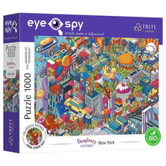 Trefl - 1000 Piece Puzzle UFT EYE - SPY - Imaginary Cities New York, USA - Puzzles Age +14 - TRF10708
