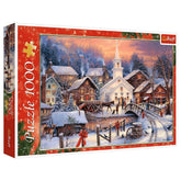 Trefl - 1000 Piece Puzzle - White Christmas - Puzzles Age +14 - TRF10602