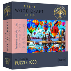 Trefl - 1000 Piece Puzzle - Woodcraft Colorful Balloons - Puzzles Age +14 - TRF20143