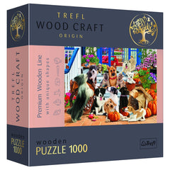 Trefl - 1000 Piece Puzzle - Woodcraft Dog Friendship - Puzzles Age +14 - TRF20149