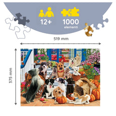 Trefl - 1000 Piece Puzzle - Woodcraft Dog Friendship - Puzzles Age +14 - TRF20149