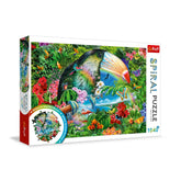 Trefl - 1040 Piece Spiral Puzzle - Tropical Animals - Puzzles Age +14 - TRF40014