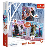 Trefl - 3 Puzzles in 1 - Frozen II - Puzzles Age +3 - TRF34853
