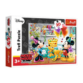 Trefl - 30-Piece Puzzle - Mickey's Birthday Cake - Puzzles Age +3 - TRF18211
