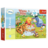 Trefl - 30-Piece Puzzle - Winnie the Pooh Piglet Takes a Bath - Puzzles Age +3 - TRF18198