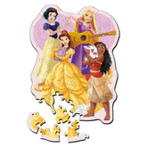 Trefl - 50-Piece Wooden Contour Puzzle - Disney Princess Lovely Princesses - Puzzles Age +5 - TRF20257