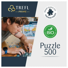 Trefl - 500 Piece Puzzle UFT - Aerial Mindblow Maze of Colors - Puzzles Age +12 - TRF37460