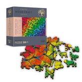 Trefl - 501 Piece Jigsaw Puzzle - Woodcraft Rainbow Butterflies - Puzzles Age +12 - TRF20159