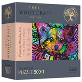 Trefl - 501 Piece Puzzle - Woodcraft Colorful Puppy - Puzzles Age +12 - TRF20160