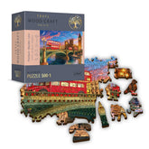 Trefl - 501 Piece Woodcraft Puzzle - Houses of Parliament, Big Ben, London - Puzzles Age +12 - TRF20155