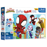 Trefl - 60 Piece XXL Super Shape Puzzle - Spidey and his Amazing Friends Smart Spidey - Puzzles Age +4 - TRF50012