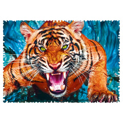 Trefl - 600 Piece Puzzle - Crazy Shapes Face to Face with a Tiger - Puzzles Age +10 - TRF11110