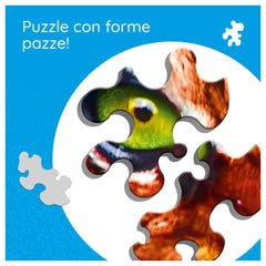 Trefl - 600 Piece Puzzle - Crazy Shapes Face to Face with a Tiger - Puzzles Age +10 - TRF11110