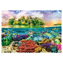 Trefl - 600 Piece Puzzle - Crazy Shapes Tropical island - Puzzles Age +10 - TRF11113