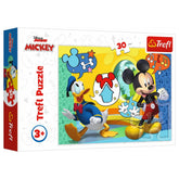 Trefl - Puzzles - "30" - Mickey Mouse and Funhouse / Disney Mickey Mouse Funhouse - Puzzles Age +3 - TRF18289